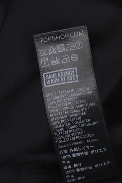 Womens UK Size 12 Topshop Black Camisole Blouse