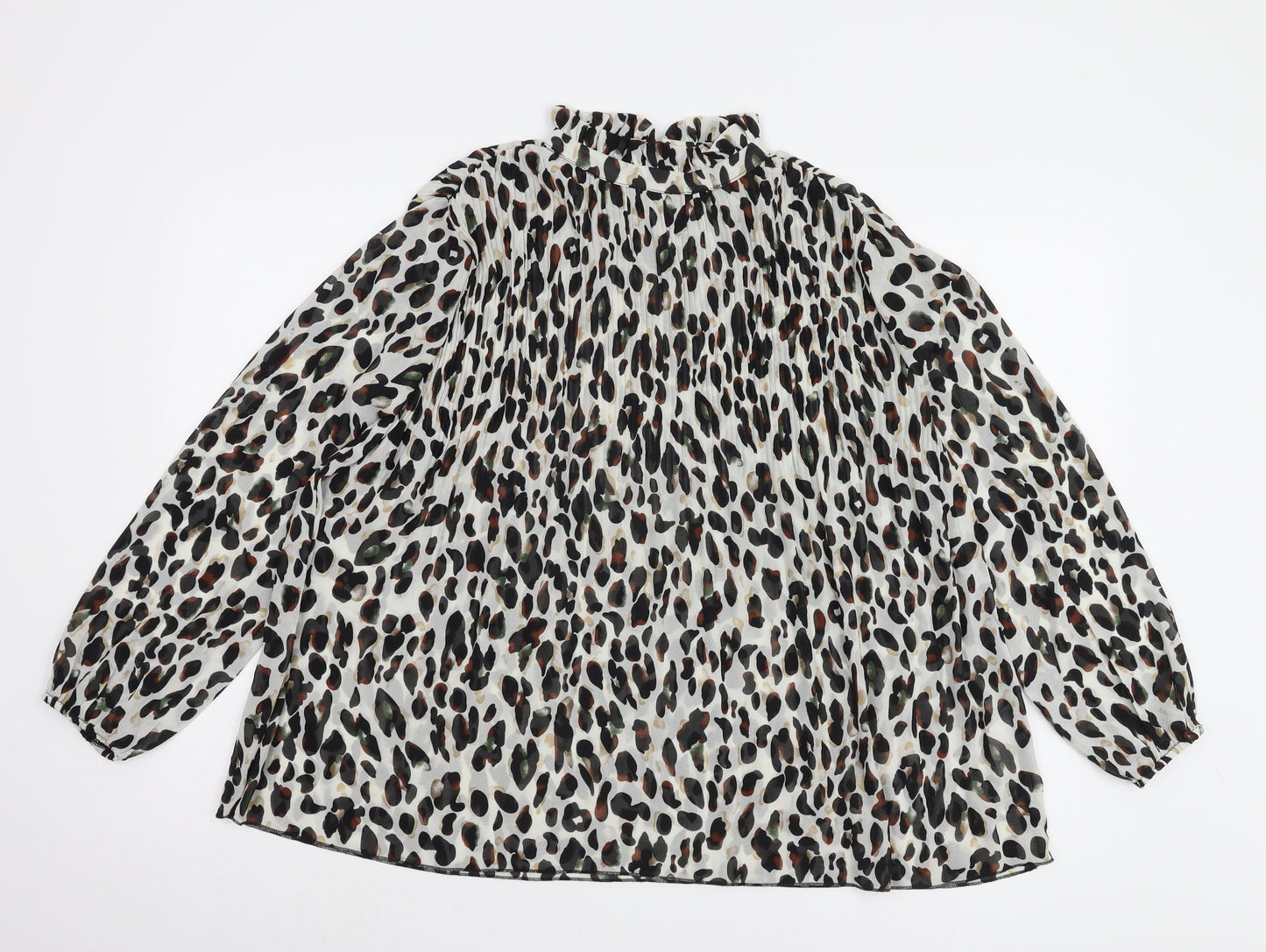 New Look Women's Animal Print Blouse Size 8