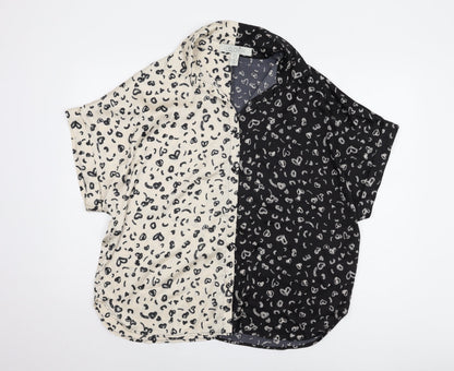 Liquorish Women's Multicoloured Animal Print Blouse, Size 12