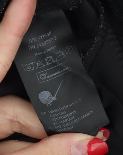 Monki Women's Black Velvet Jumpsuit, Size S, Party V-Neck