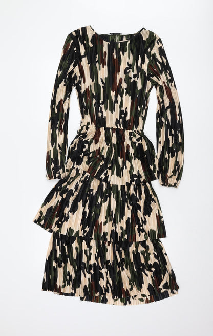 ZARA Women's Camouflage Long Sleeve Dress Size 8