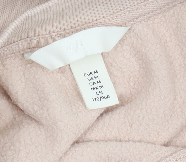 H&M Women's Beige Medium Pullover Sweatshirt