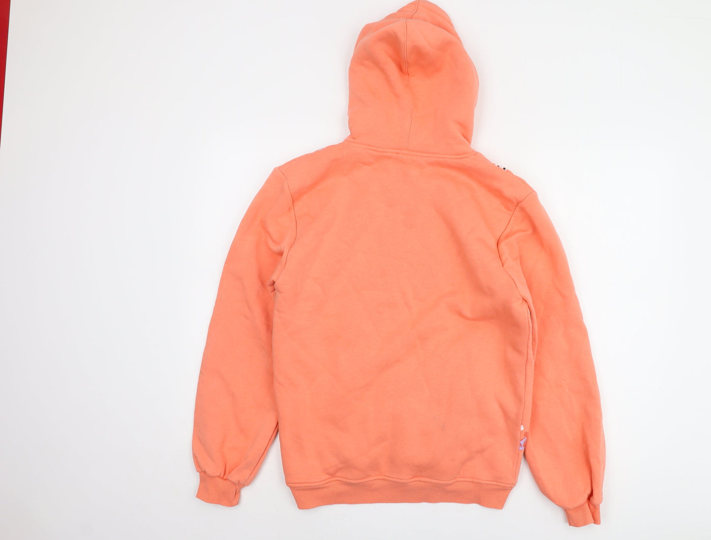 Pinky Lolly Pop Girls Orange Floral Full Zip Hoodie, 16 Years, Cotton Blend