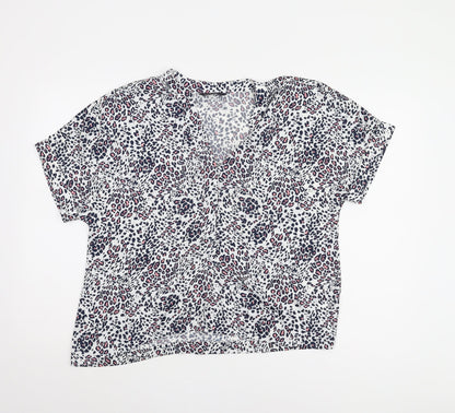 Womens UK Size 12 Marks and Spencer Multicoloured Basic Blouse