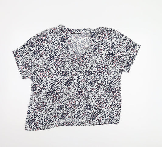 Womens UK Size 12 Marks and Spencer Multicoloured Basic Blouse