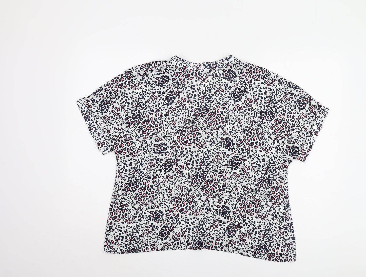 Womens UK Size 12 Marks and Spencer Multicoloured Basic Blouse