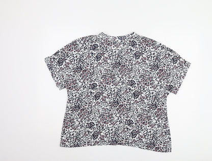 Womens UK Size 12 Marks and Spencer Multicoloured Basic Blouse