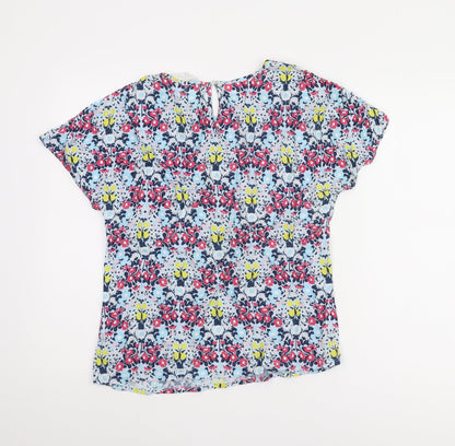 John Lewis Women's Multicoloured Floral Blouse Size 12