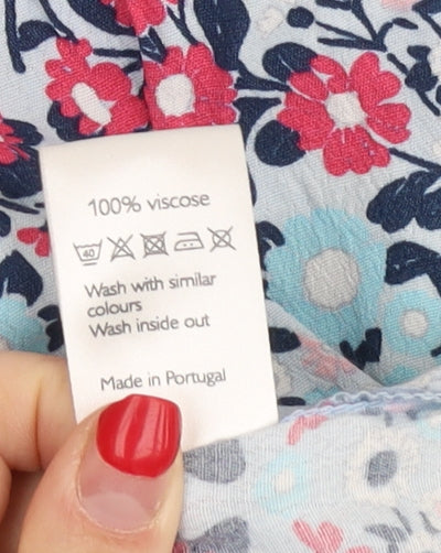 John Lewis Women's Multicoloured Floral Blouse Size 12