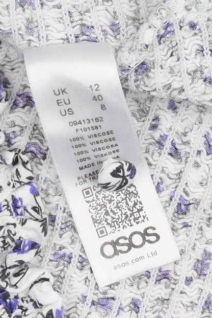 ASOS Women's Multicoloured Floral Dress Size 12