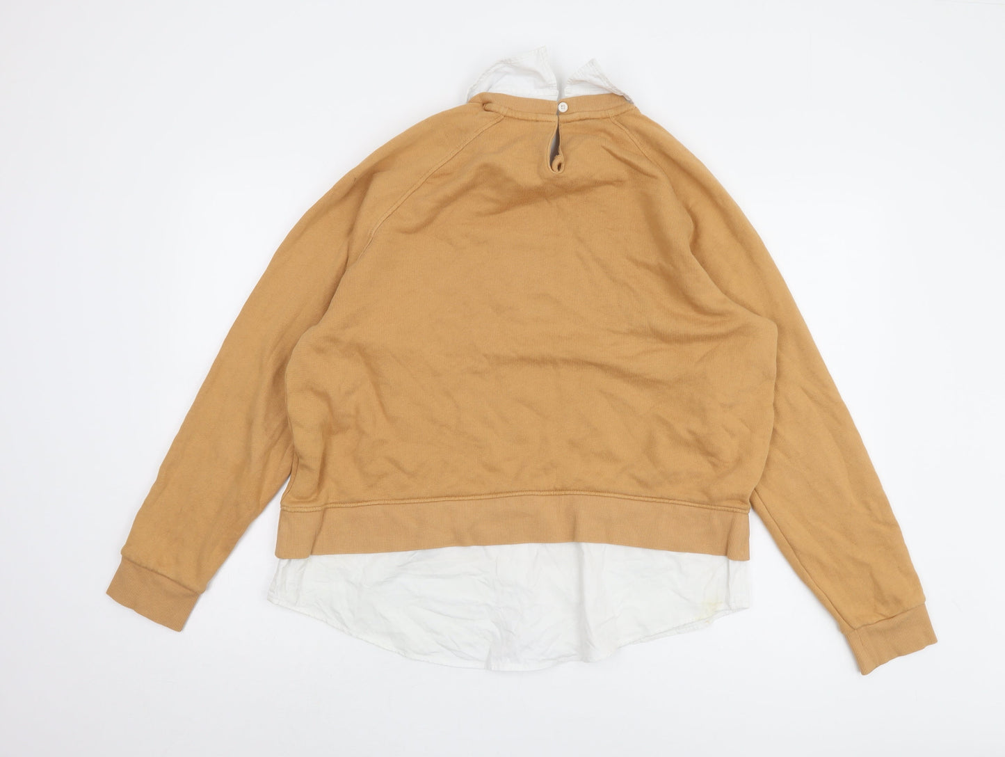 Next Women's Beige Sweatshirt L Cotton