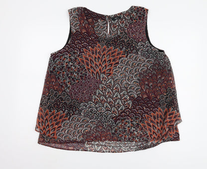 M&Co Women's Multicoloured Paisley Sleeveless Tunic