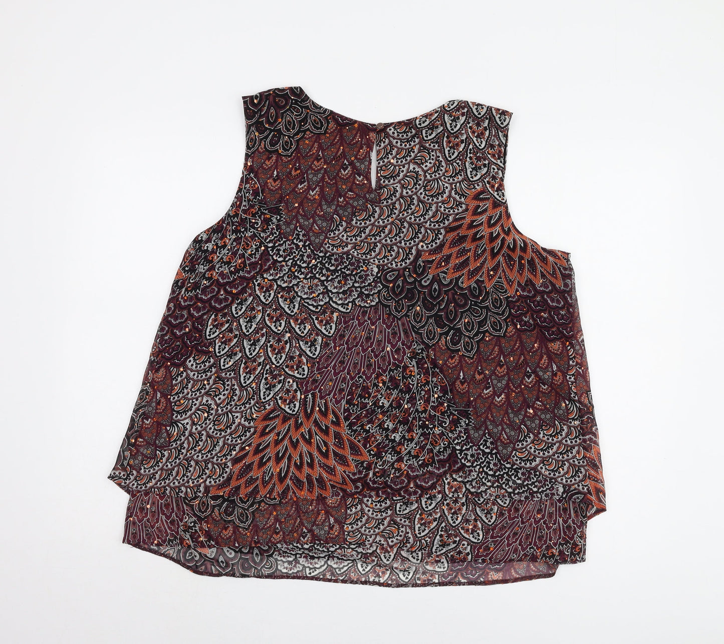 M&Co Women's Multicoloured Paisley Sleeveless Tunic