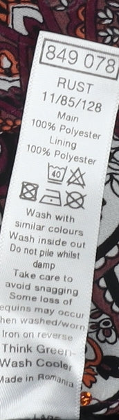 M&Co Women's Multicoloured Paisley Sleeveless Tunic