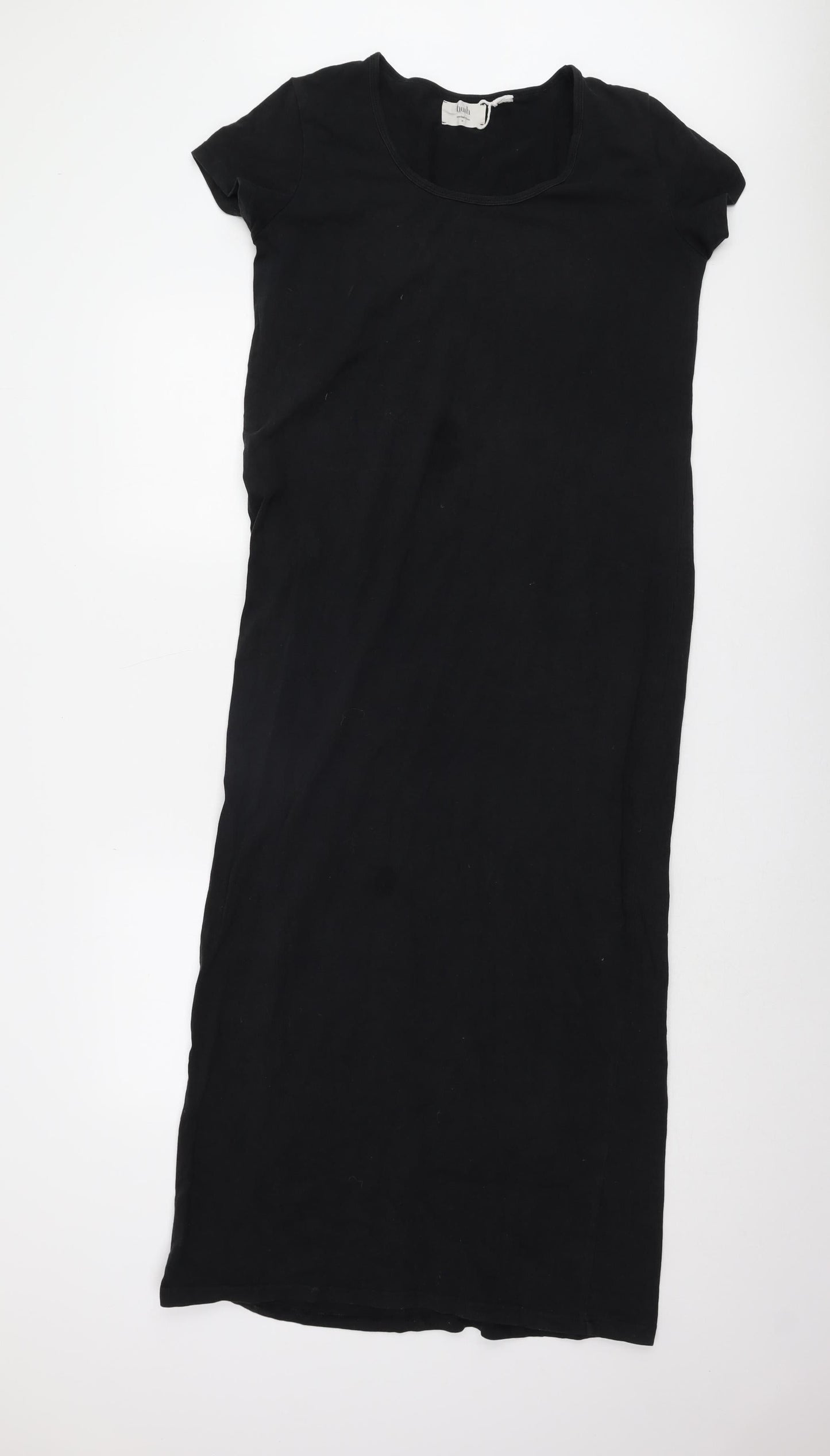 Hush Women's Black Short Sleeve Dress, Size 12