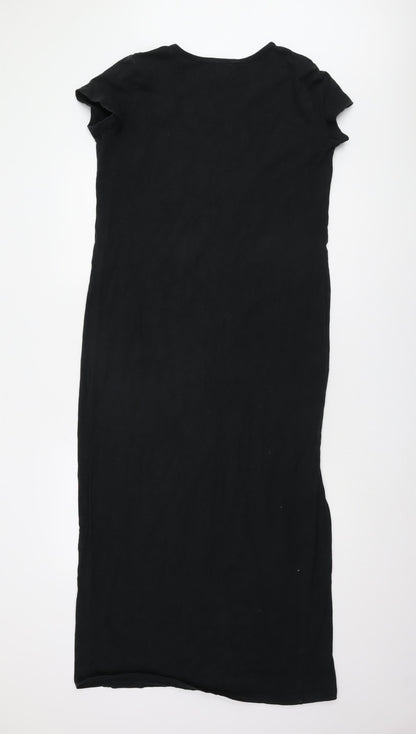Hush Women's Black Short Sleeve Dress, Size 12