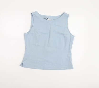 Modern Classics Women's Blue Basic V-Neck Tank Size 14