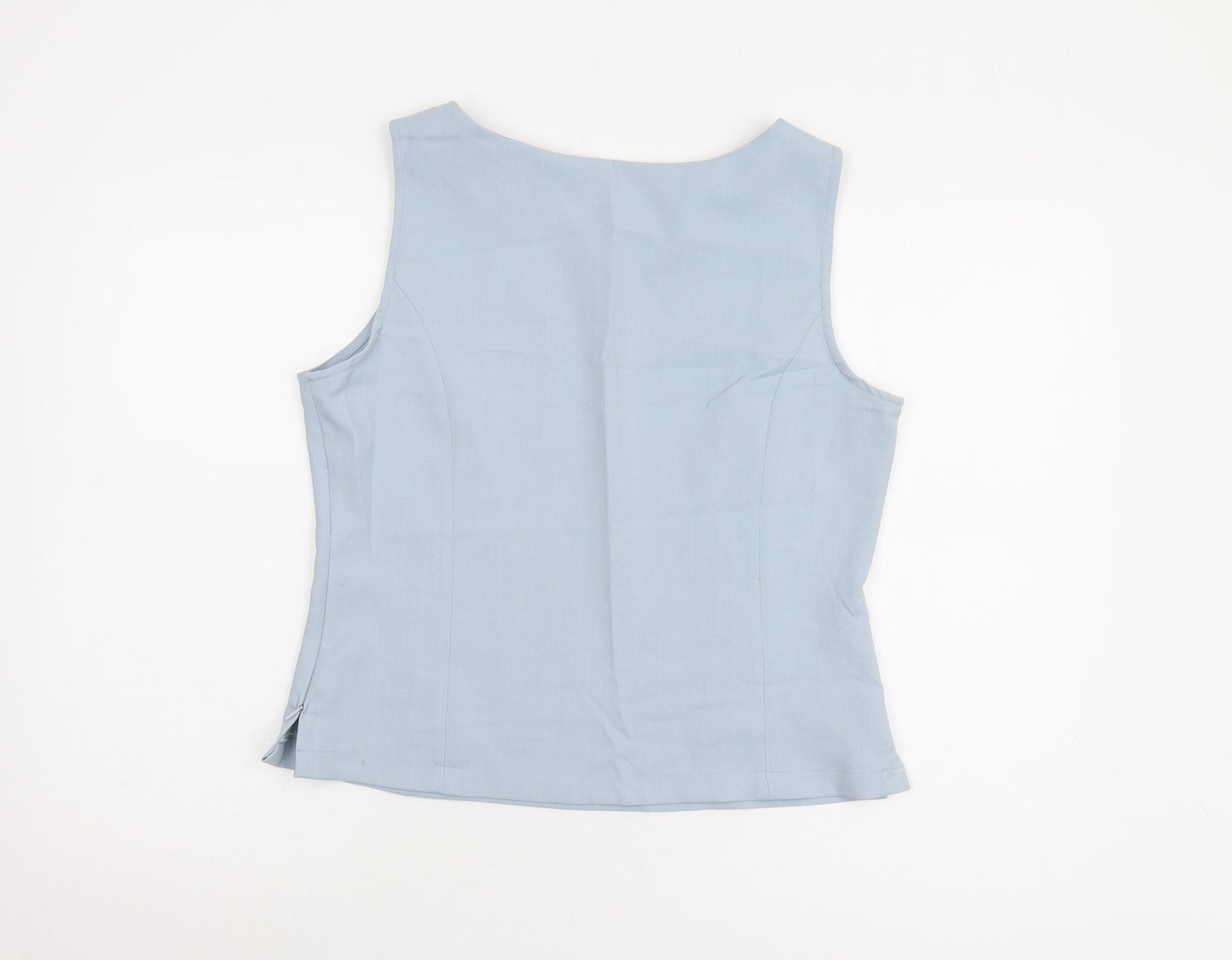 Modern Classics Women's Blue Basic V-Neck Tank Size 14