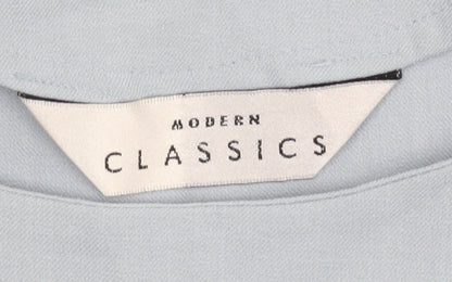 Modern Classics Women's Blue Basic V-Neck Tank Size 14