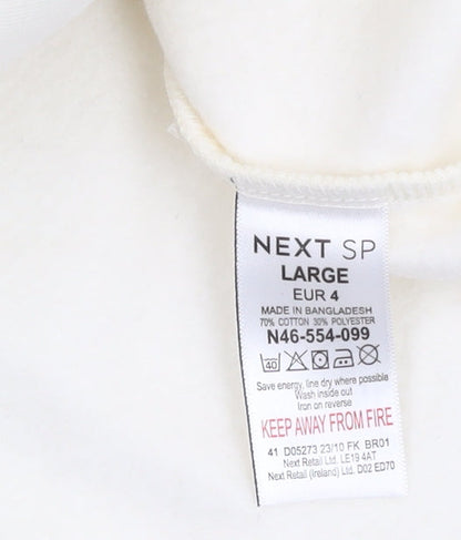 Womens UK Size L NEXT Ivory Pullover Sweatshirt