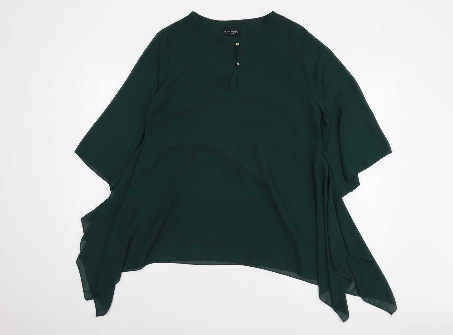 James Lakeland Women's Green Tunic Blouse Size 16