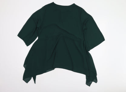 James Lakeland Women's Green Tunic Blouse Size 16