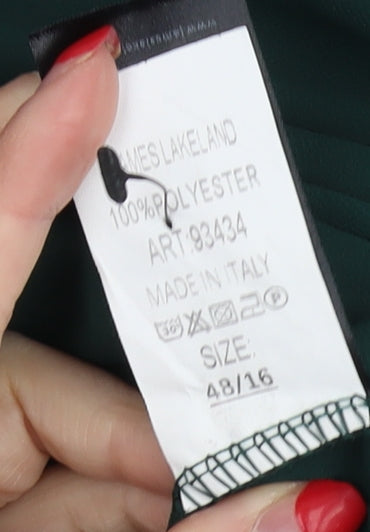 James Lakeland Women's Green Tunic Blouse Size 16