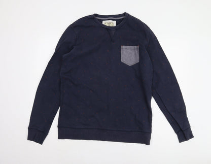 Mens UK Size L NEXT Blue Pullover Sweatshirt
