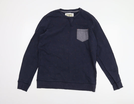 Mens UK Size L NEXT Blue Pullover Sweatshirt