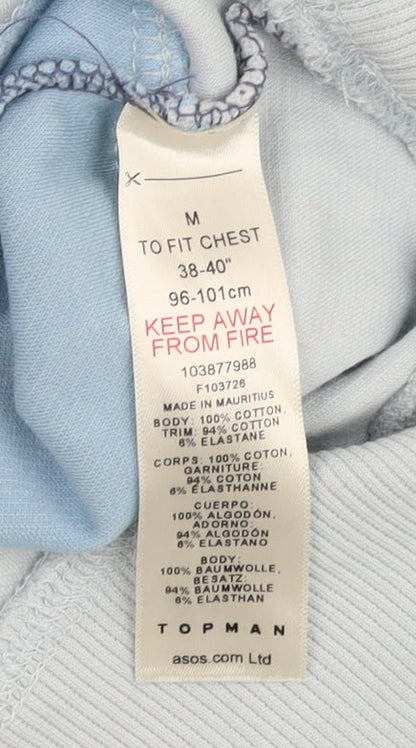 Topman Men's Blue Pullover Sweatshirt M