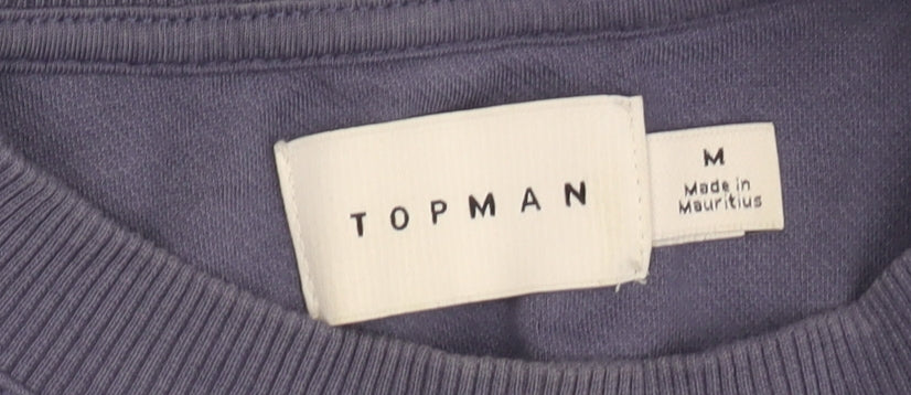 Topman Men's Blue Pullover Sweatshirt M