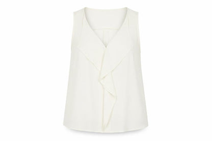 Womens UK Size 14 Marks and Spencer Ivory Basic Tank