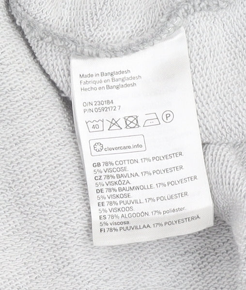 H&M Women’s Grey Pullover Sweatshirt Size 12 Regular