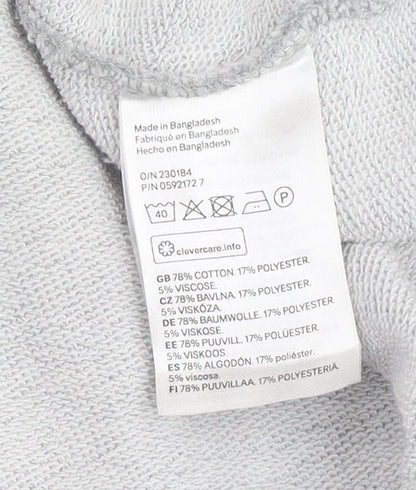 H&M Women’s Grey Pullover Sweatshirt Size 12 Regular