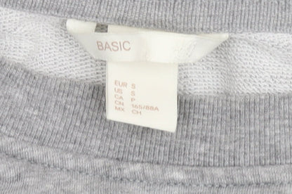 H&M Women’s Grey Pullover Sweatshirt Size 12 Regular