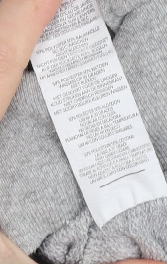 boohoo Women’s Grey Pullover Sweatshirt L