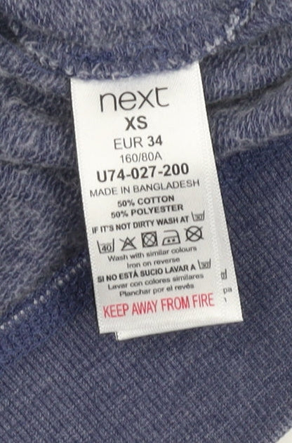 Womens UK Size XS NEXT Blue Pullover Sweatshirt