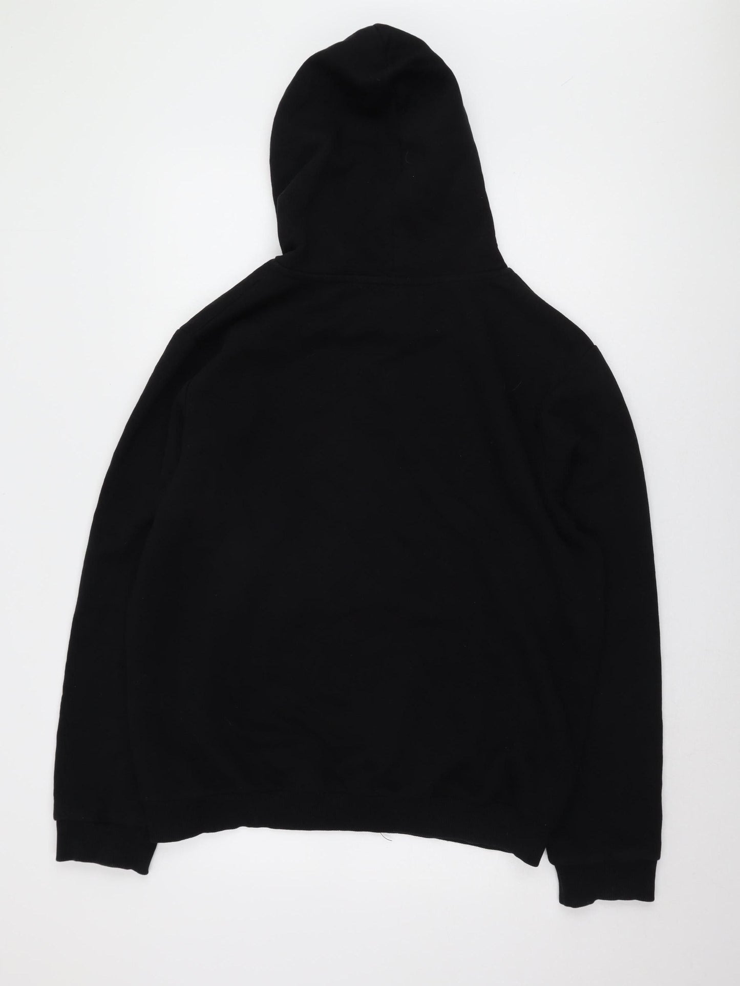 Just Hype Unisex Black Pullover Hoodie - Size 16