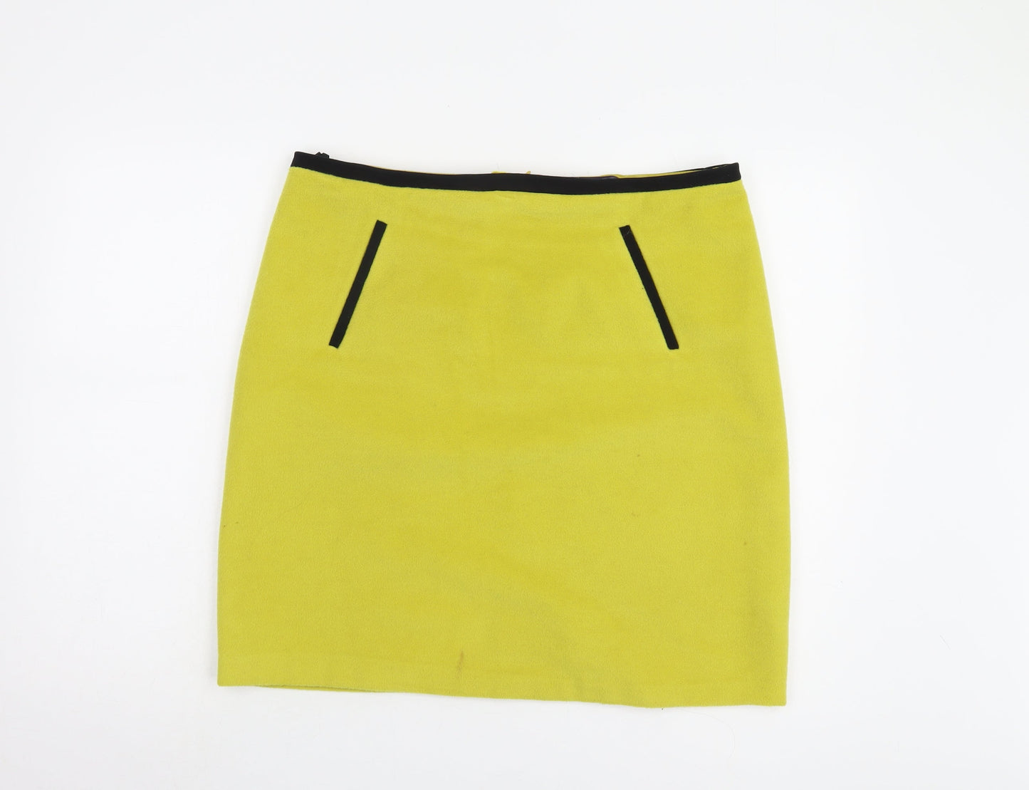 Marks and Spencer Women's Yellow Pencil Skirt Size 16