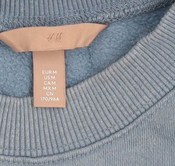 H&M Women's Blue Pullover Sweatshirt Size 12