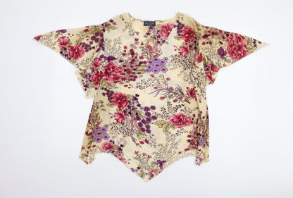 Womens UK Size L Saloos Multicoloured Tunic Blouse
