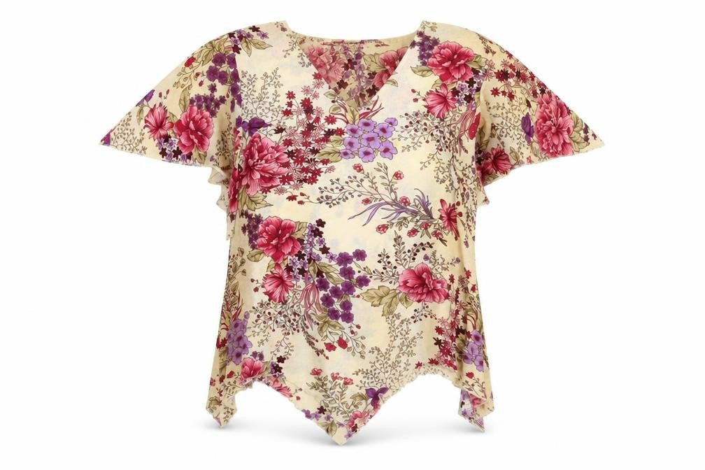 Womens UK Size L Saloos Multicoloured Tunic Blouse