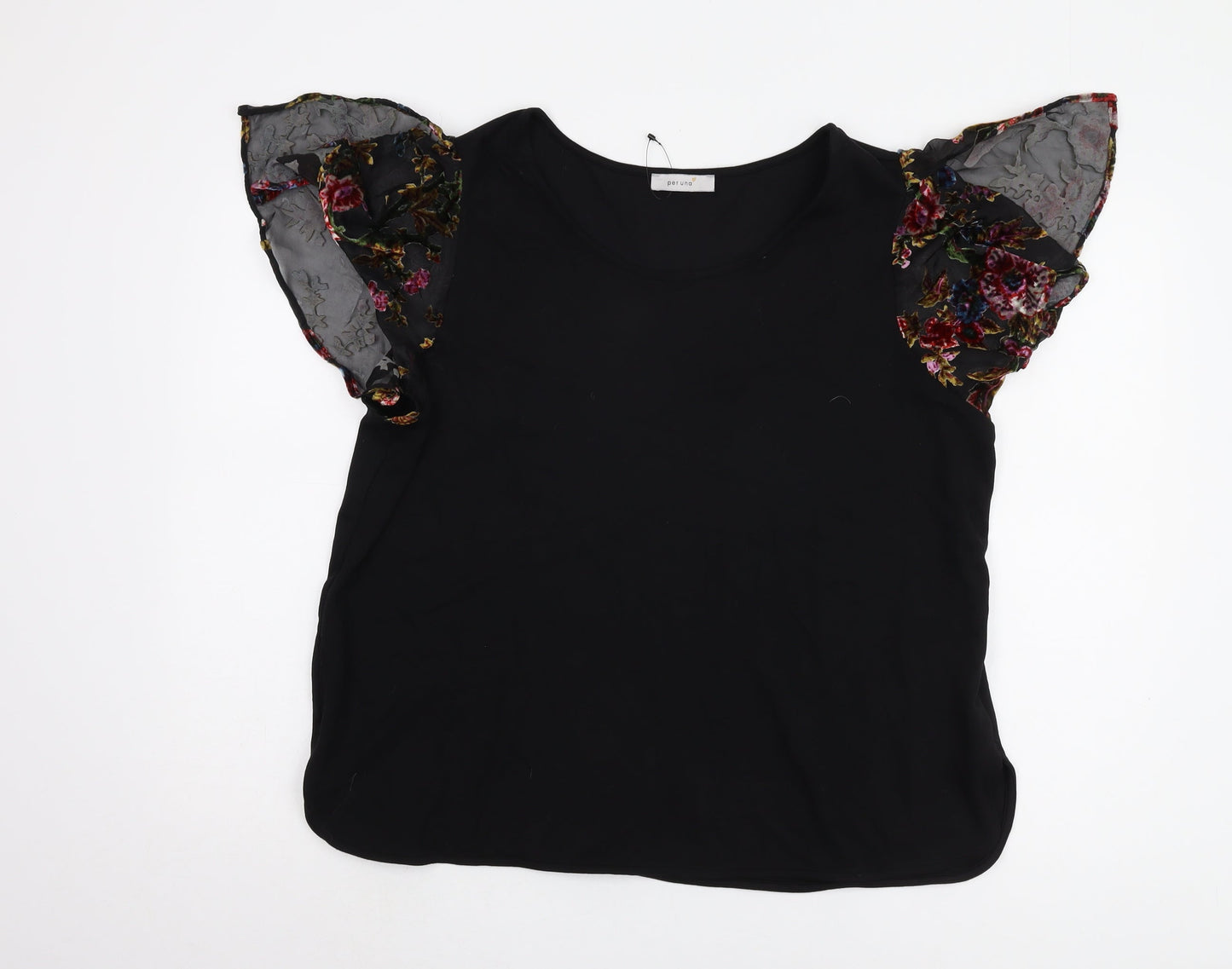 Womens UK Size 20 Marks and Spencer Black Basic Blouse