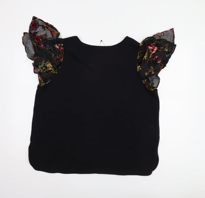 Womens UK Size 20 Marks and Spencer Black Basic Blouse