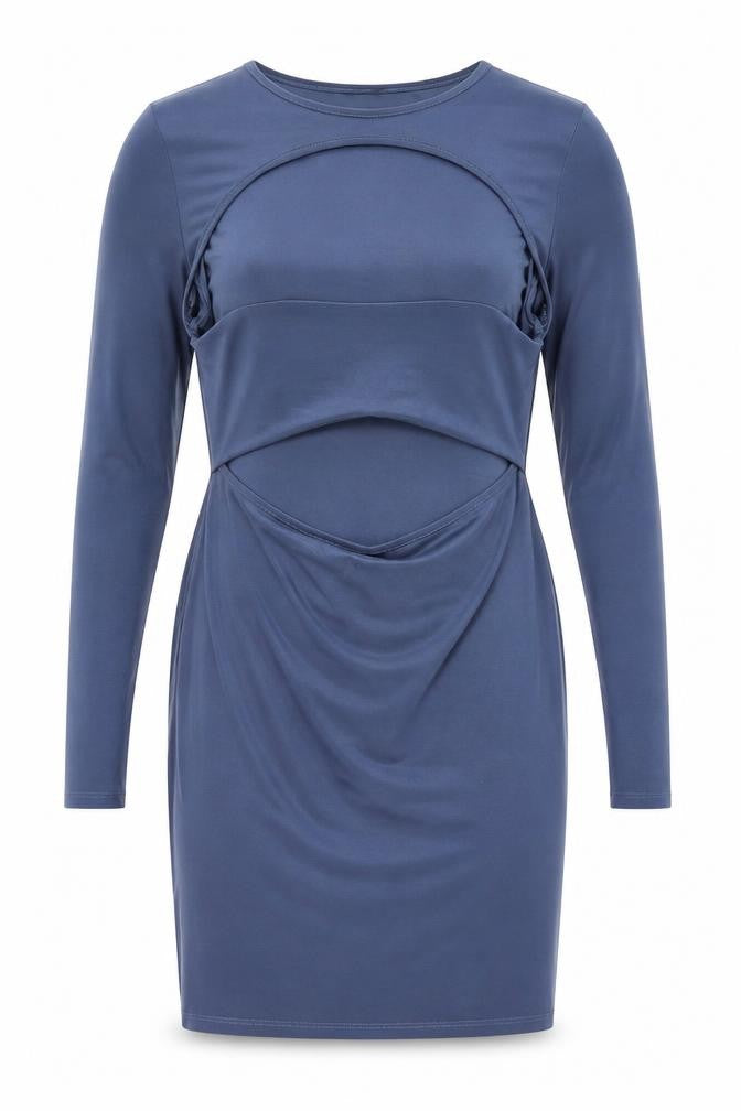 PrettyLittleThing Women's Blue Dress Size 14