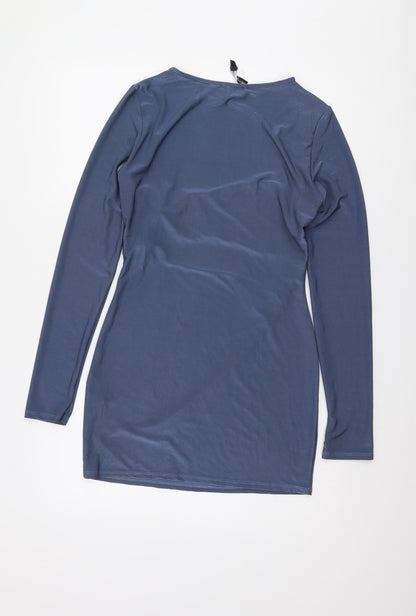 PrettyLittleThing Women's Blue Dress Size 14