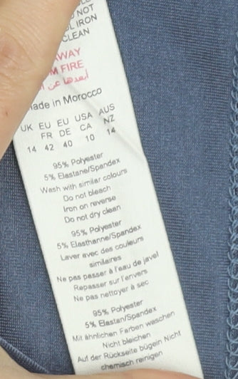 PrettyLittleThing Women's Blue Dress Size 14