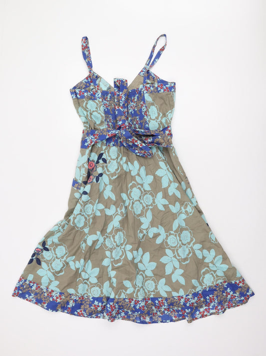 Next Women's Multicoloured Floral Dress Size 10