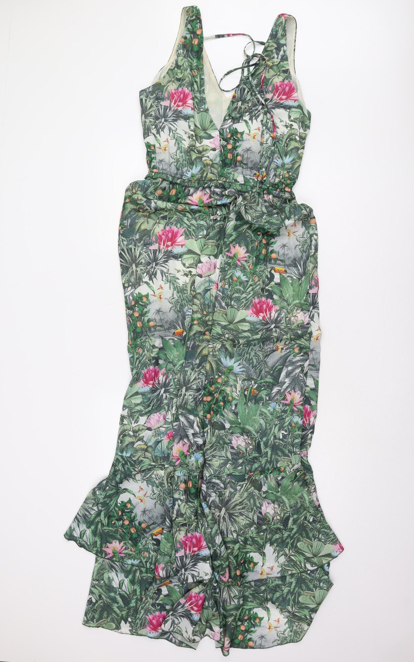 H&M Women’s Multicoloured Fit & Flare Midi Dress Size 10