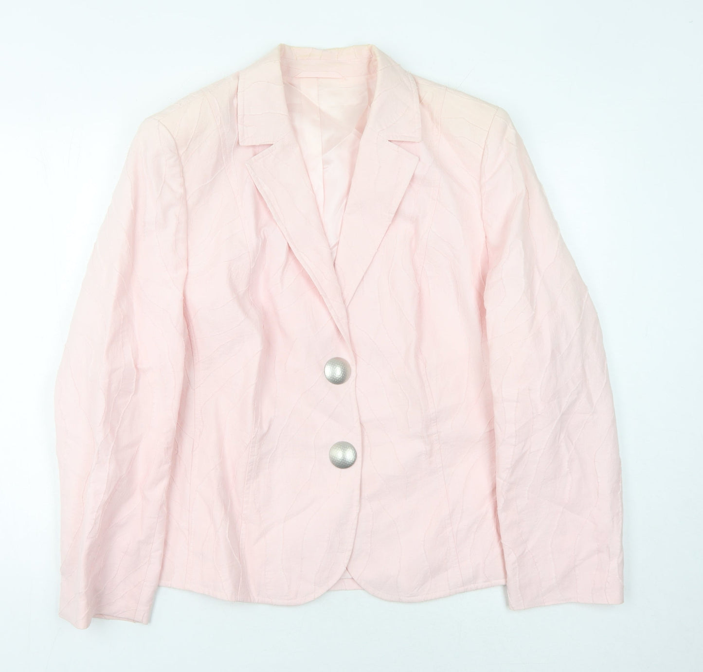Basler Womens Pink Cotton Blazer Jacket Size 18